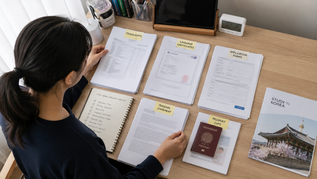 Cách tự làm hồ sơ du học Hàn Quốc chi tiết cho người mới 