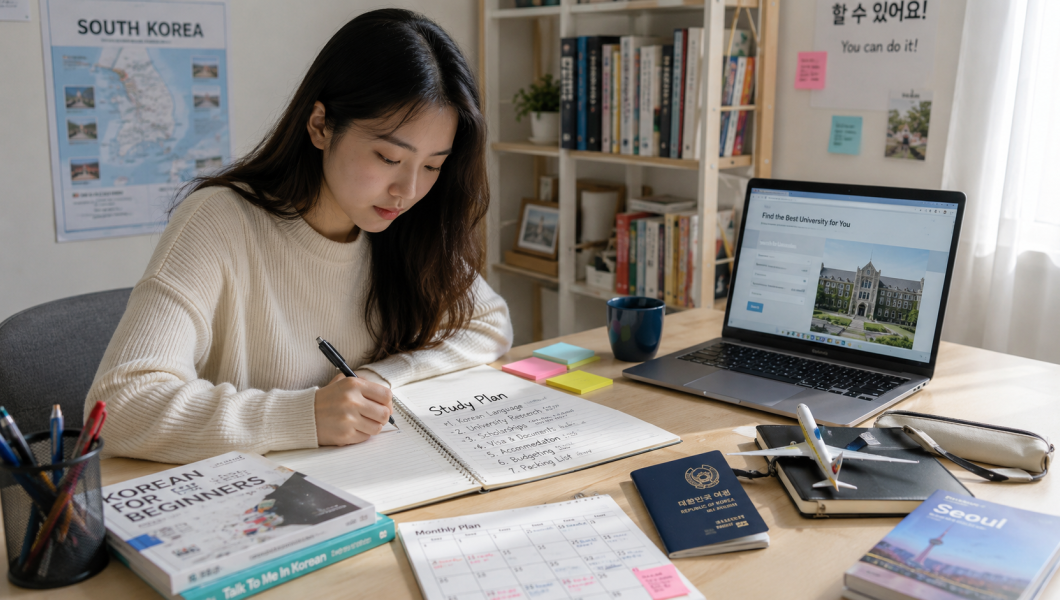 Bản mẫu kế hoạch học tập du học Hàn Quốc chi tiết, dễ hiểu và thuyết phục