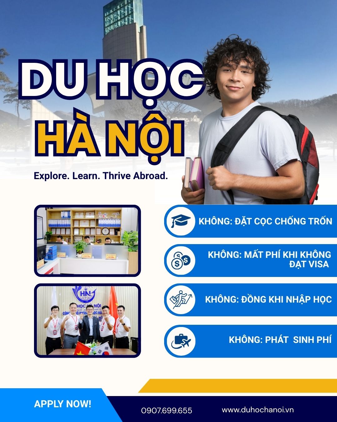 Sự thành bại của một bộ hồ sơ du học và khả năng hòa nhập nhanh của du học sinh phụ thuộc rất lớn vào môi trường rèn luyện tại Việt Nam.