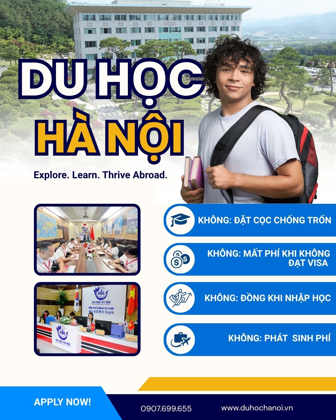 Du học Hàn Quốc hiện nay đang là điểm đến lý tưởng thu hút đông đảo sinh viên quốc tế nhờ chính sách giáo dục mở rộng và rất nhiều chương trình học bổng hấp dẫn từ các trường đại học cũng như Chính phủ.