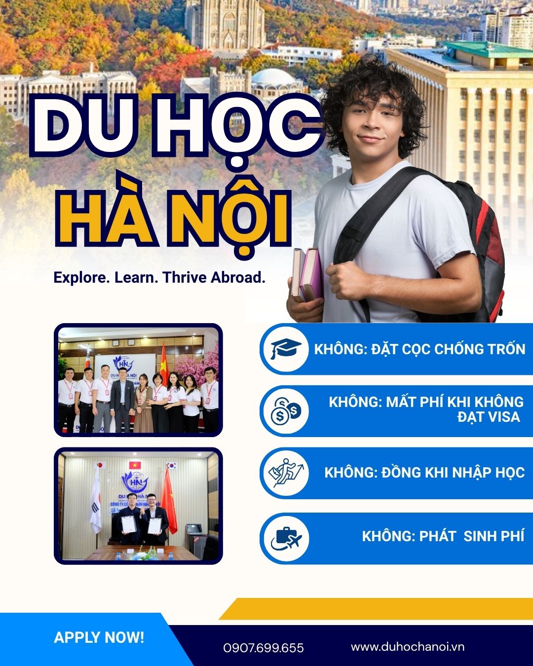 Lộ trình du học Hàn Quốc cho học sinh 2K8 từ A-Z đang được rất nhiều phụ huynh và học sinh quan tâm khi xu hướng du học ngay sau tốt nghiệp THPT ngày càng phổ biến. 