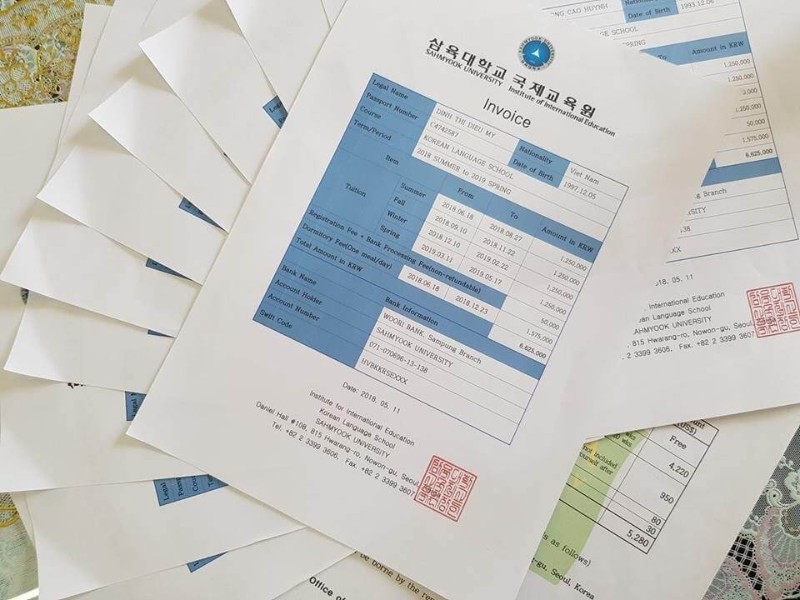 hồ sơ du học hàn quốc