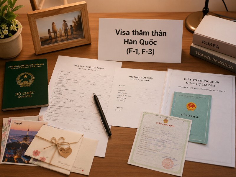 Các loại visa Hàn